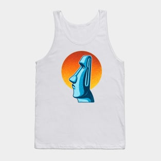 Stoic Moai Easter Island Rapa Nui Tiki Tank Top